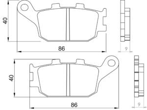 Serie Pastiglie Honda Forza 250