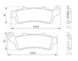 Braking pads Honda Foresight 250