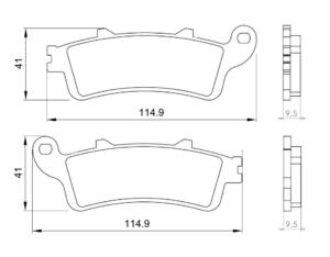 Serie Pastiglie Honda Foresight 250