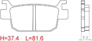 Serie Pastiglie freno  Honda SH 300 post