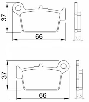 Braking pads People S 250- 2007