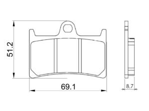 Braking pads Sintered T Max 500-09