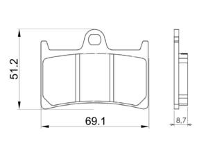 Serie Pastiglie Sinterizzate Yamaha T Max 500 09