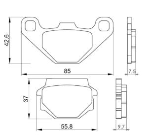 Braking pads Husqvarna WR 250