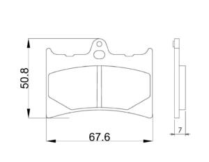 Braking pads TM 125 cross