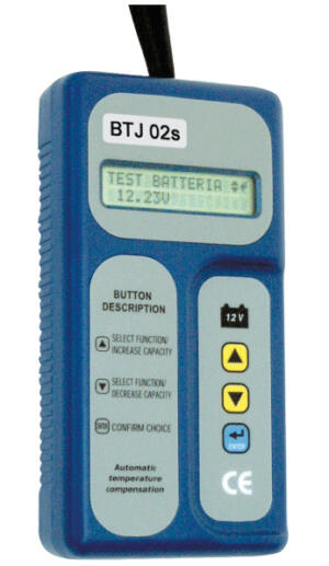 Tester Batteria con Banca dati interna