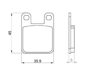 Braking pads Sintered Beta