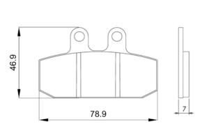Coppia Pastiglie freno Honda Bali