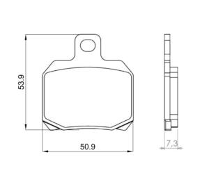 Brake pads Piaggio X9