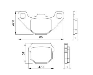 Braking pads CPI Hussar 50 2001