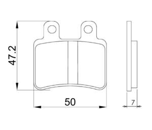 Braking pads Italjet Jet set