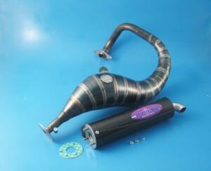 Marmitta R1  PGT Buxi silenziatore in fibra di carbonio