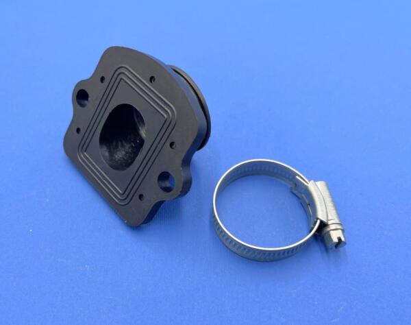 Collettore dritto in gomma speciale -Piaggio Zip carburatori 21x25