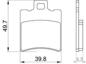 Coppia Pastiglia freno Scooter Aprilia