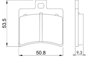 Coppia Pastiglie freno Aprilia Leonardo