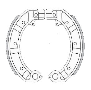 Pair of Brake shoes Piaggio PX