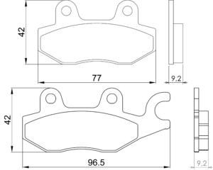Brakins PadsYamaha TZR RR
