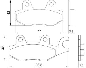 Coppia Pastiglie freno Yamaha TZR