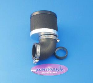 Filtro aria a 90° per carburatori d.28 - nero