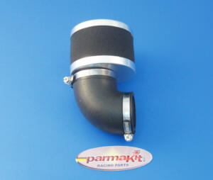 Air filter carburat19-21-24 90° black