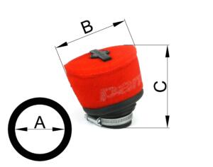 Air filter d.46 inside - H 40