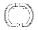 Brake Shoe Vespa Rally 200-Sprint